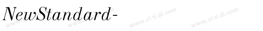 NewStandard字体转换