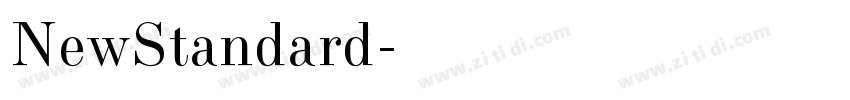 NewStandard字体转换