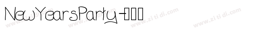NewYearsParty字体转换