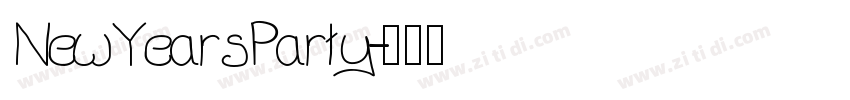 NewYearsParty字体转换