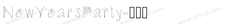 NewYearsParty字体转换
