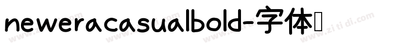 neweracasualbold字体转换