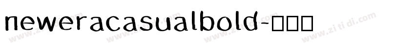neweracasualbold字体转换