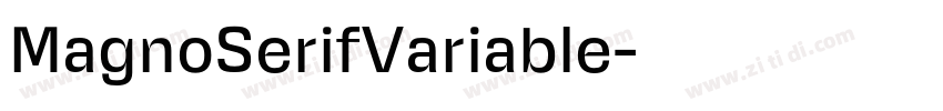 MagnoSerifVariable字体转换