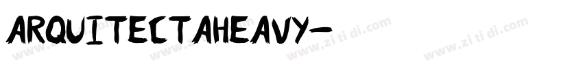 ARQUITECTAHEAVY字体转换