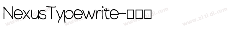 NexusTypewrite字体转换