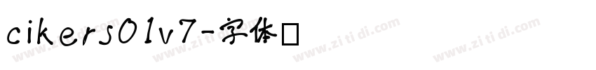 cikers01v7字体转换