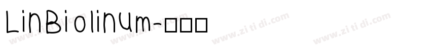 LinBiolinum字体转换