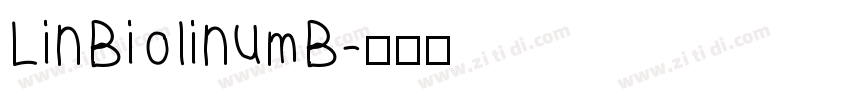 LinBiolinumB字体转换
