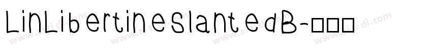 LinLibertineSlantedB字体转换