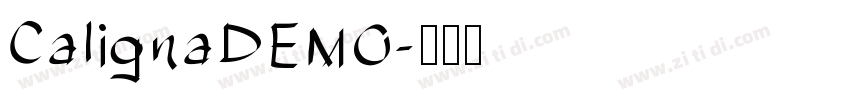 CalignaDEMO字体转换