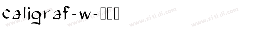caligraf-w字体转换