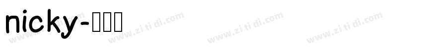 nicky字体转换