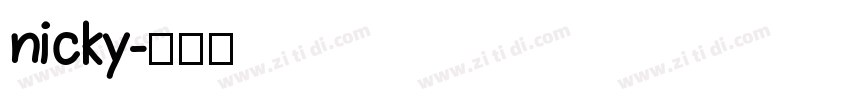 nicky字体转换