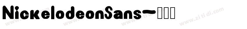 NickelodeonSans字体转换