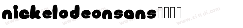 NickelodeonSans字体转换