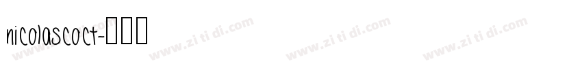 nicolascoct字体转换