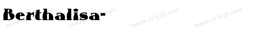 Berthalisa字体转换