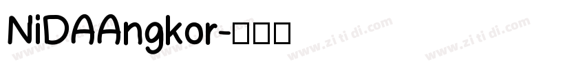 NiDAAngkor字体转换