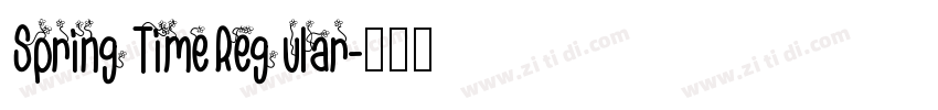 SpringTimeRegular字体转换