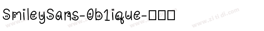 SmileySans-0b1ique字体转换