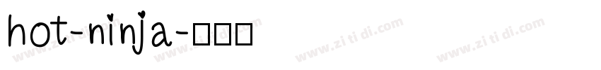 hot-ninja字体转换