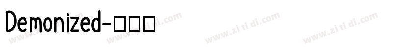 Demonized字体转换