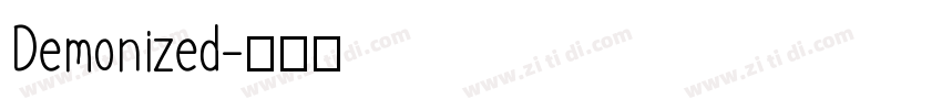 Demonized字体转换