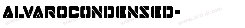 AlvaroCondensed字体转换