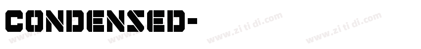 Condensed字体转换