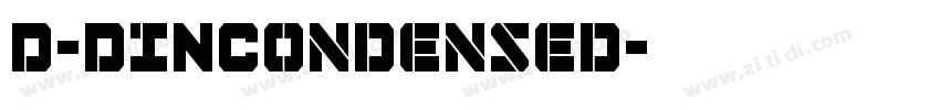 D-DINCondensed字体转换
