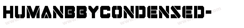 HumanBBYCondensed字体转换