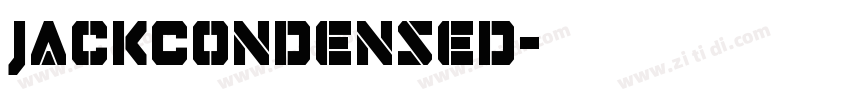 JackCondensed字体转换