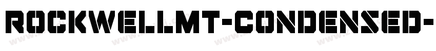 RockwellMT-Condensed字体转换
