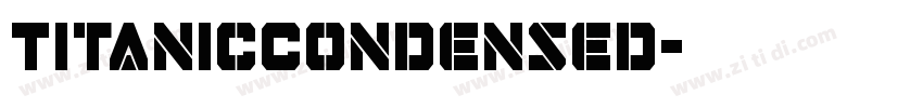 TitanicCondensed字体转换