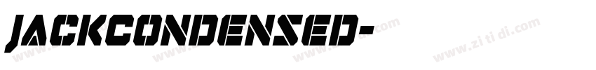 JackCondensed字体转换