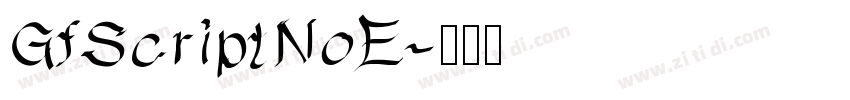 GfScriptNoE字体转换