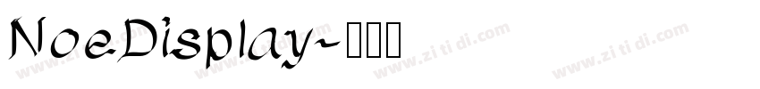 NoeDisplay字体转换