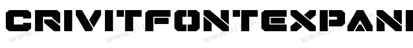 CrivitFontExpanded字体转换 CrivitFontExpanded字体转换