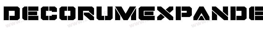 DecorumExpanded字体转换 DecorumExpanded字体转换