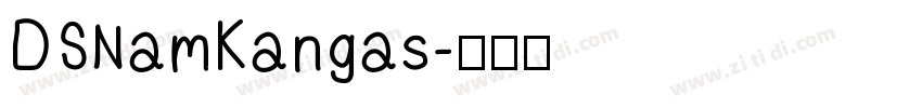 DSNamKangas字体转换