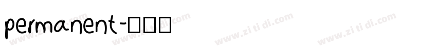 permanent字体转换