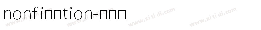 nonfi插羽tion字体转换