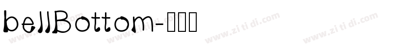 bellBottom字体转换
