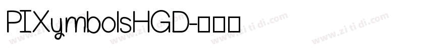 PIXymbolsHGD字体转换