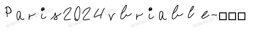 Paris2024vbriable字体转换