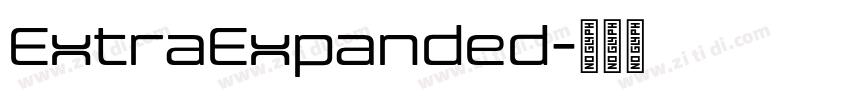 ExtraExpanded字体转换