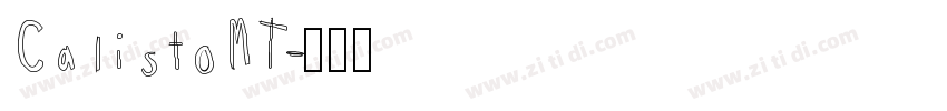 CalistoMT字体转换