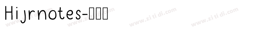 Hijrnotes字体转换