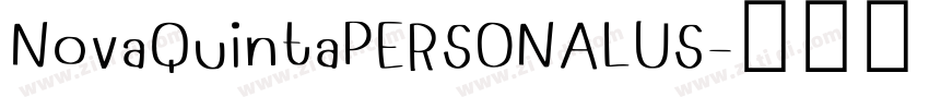 NovaQuintaPERSONALUS字体转换